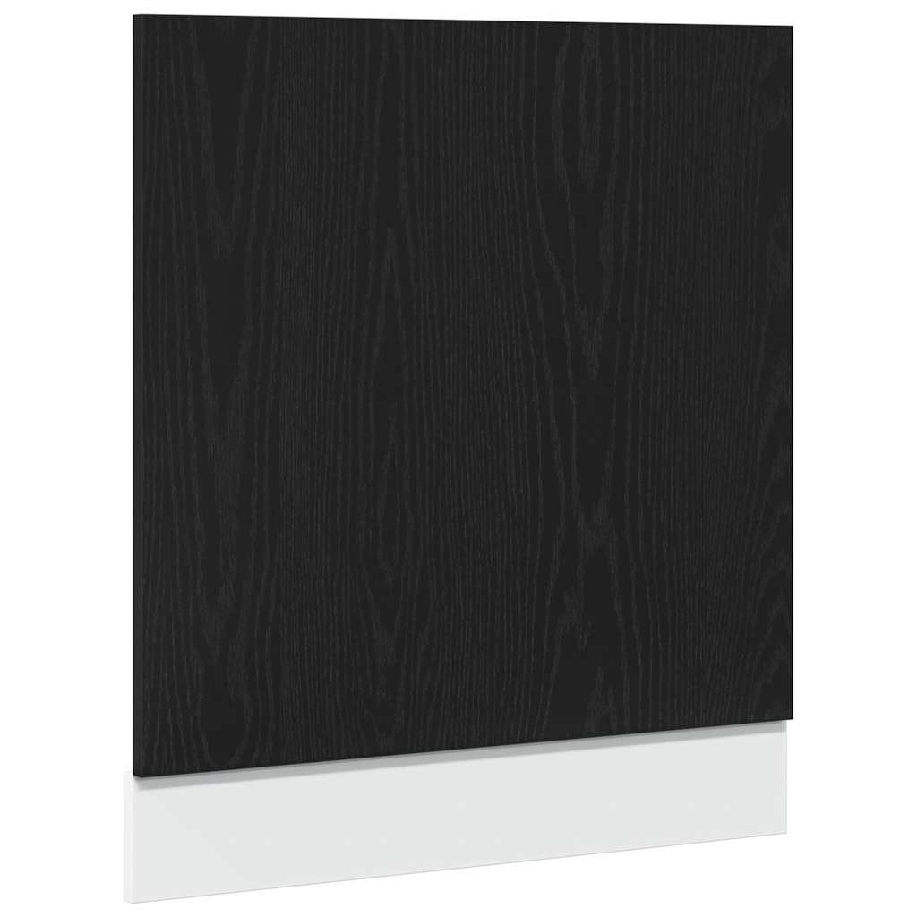 vidaXL Panel do zmywarki, "Lyon", czarny dąb, 60x1,5x67 cm