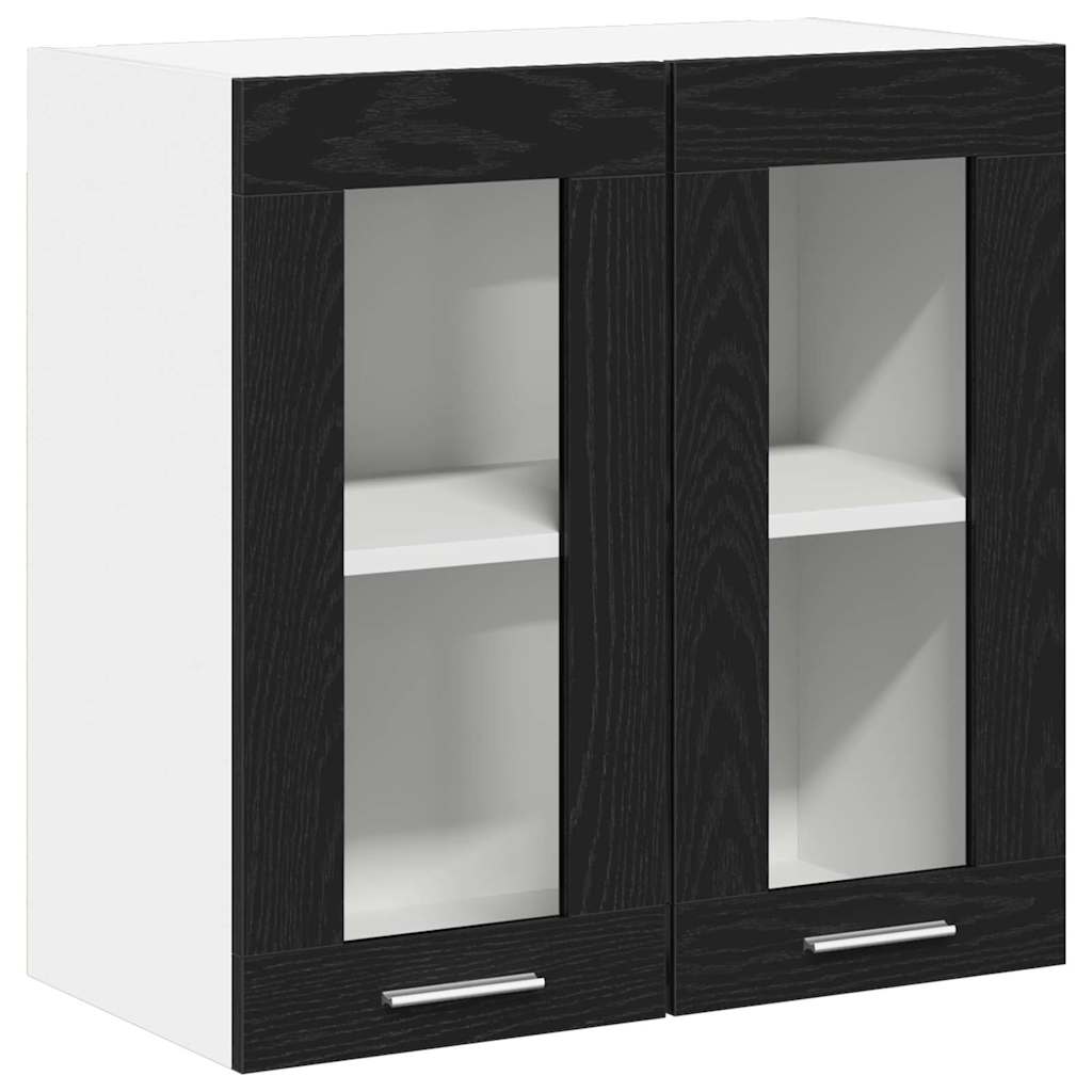 vidaXL Szafka wisząca z półką Czarny Dąb 60 x 31 x 60 cm