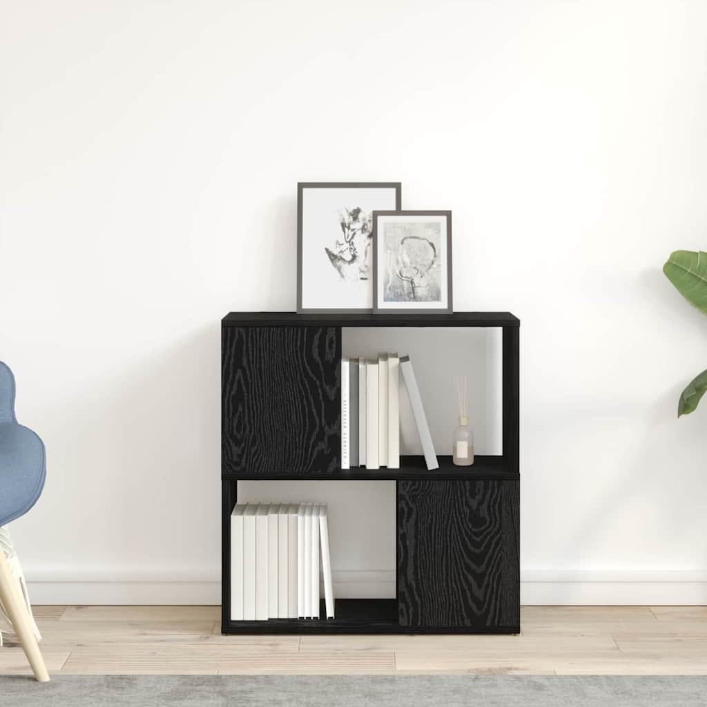 vidaXL Zestaw szafek RTV Montowane na ścianie Czarny 60 x 24 x 63 cm