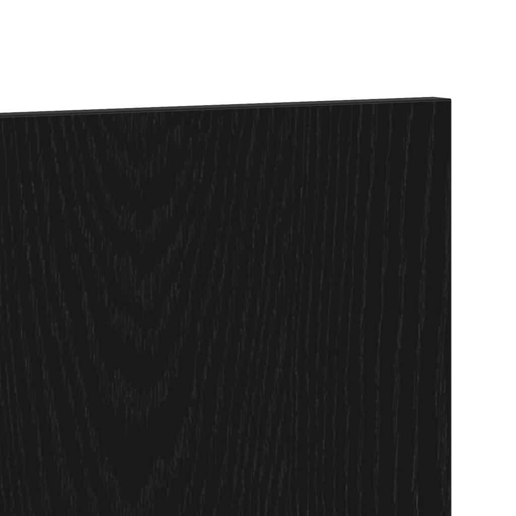 vidaXL Wezgłowie łóżka Z zagłówkiem Czarny Dąb 160 x 1.5 x 80.5 cm