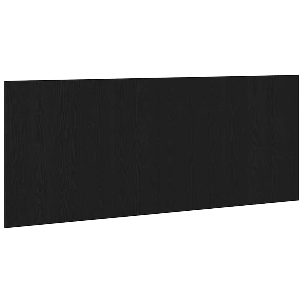 vidaXL Wezgłowie łóżka Z zagłówkiem Czarny Dąb 160 x 1.5 x 80.5 cm