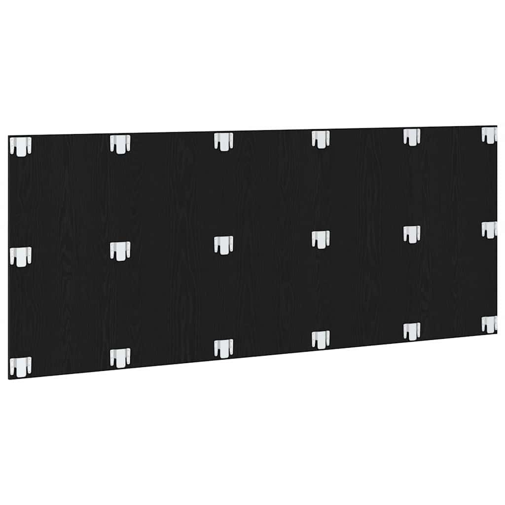 vidaXL Wezgłowie łóżka Z zagłówkiem Czarny Dąb 160 x 1.5 x 80.5 cm