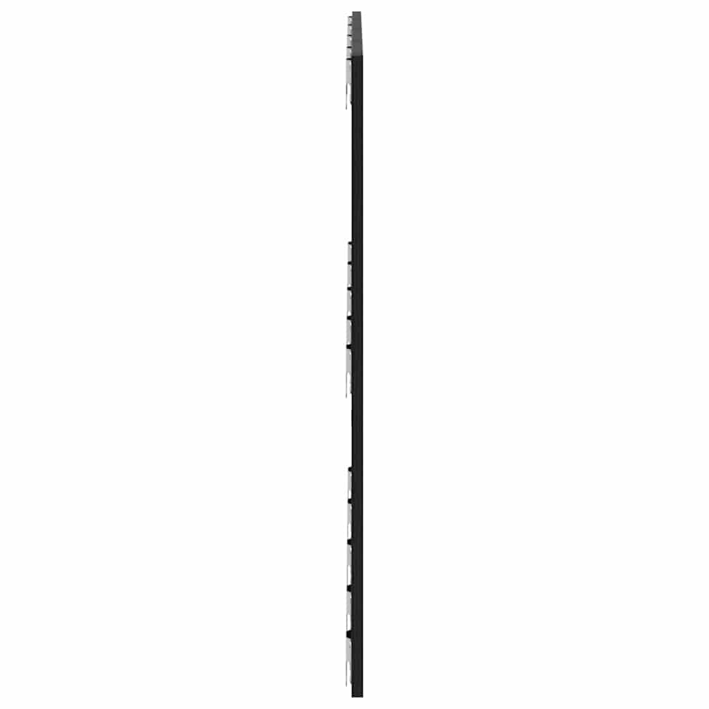 vidaXL Wezgłowie łóżka Z zagłówkiem Czarny Dąb 160 x 1.5 x 80.5 cm