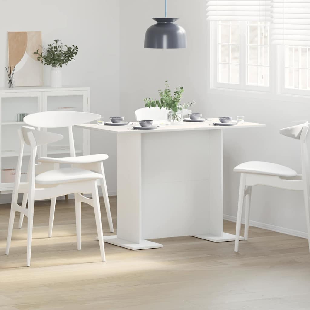 vidaXL Stół jadalny Biały 110 x 60 x 75 cm Materiał drewnopochodny