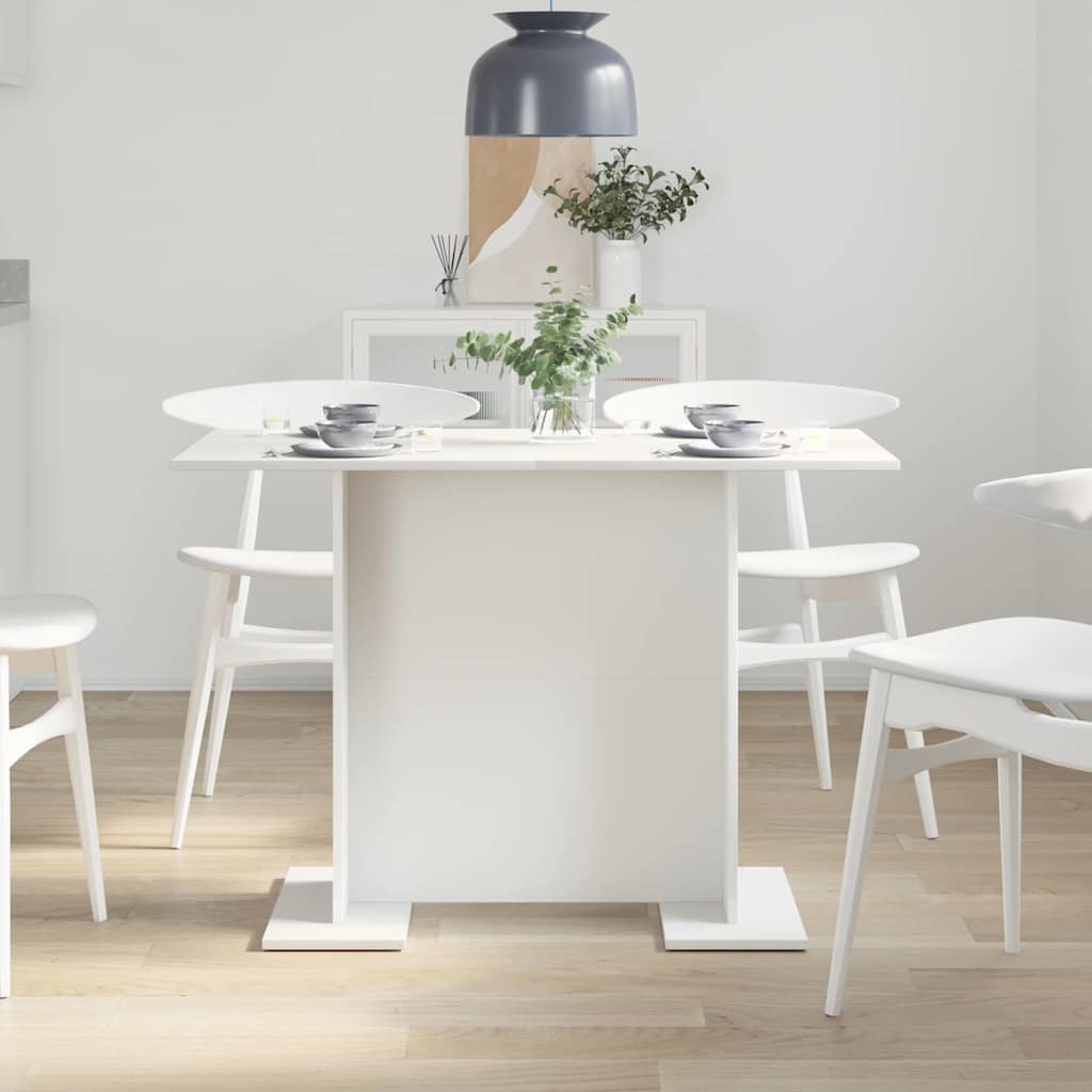 vidaXL Stół jadalny Biały 110 x 60 x 75 cm Materiał drewnopochodny