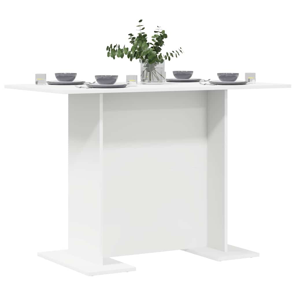vidaXL Stół jadalny Biały 110 x 60 x 75 cm Materiał drewnopochodny