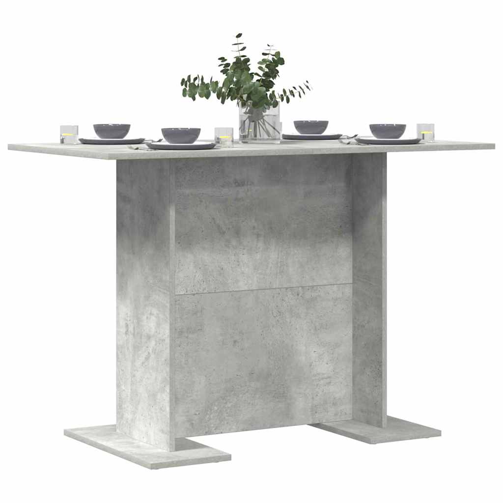 vidaXL Stół jadalny Betonowy szary 110 x 60 x 75 cm