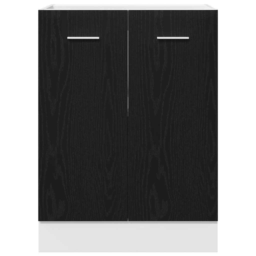 vidaXL Szafka Dolna Czarny Dąb 60x46x81,5 cm Płyta Inżynieryjna