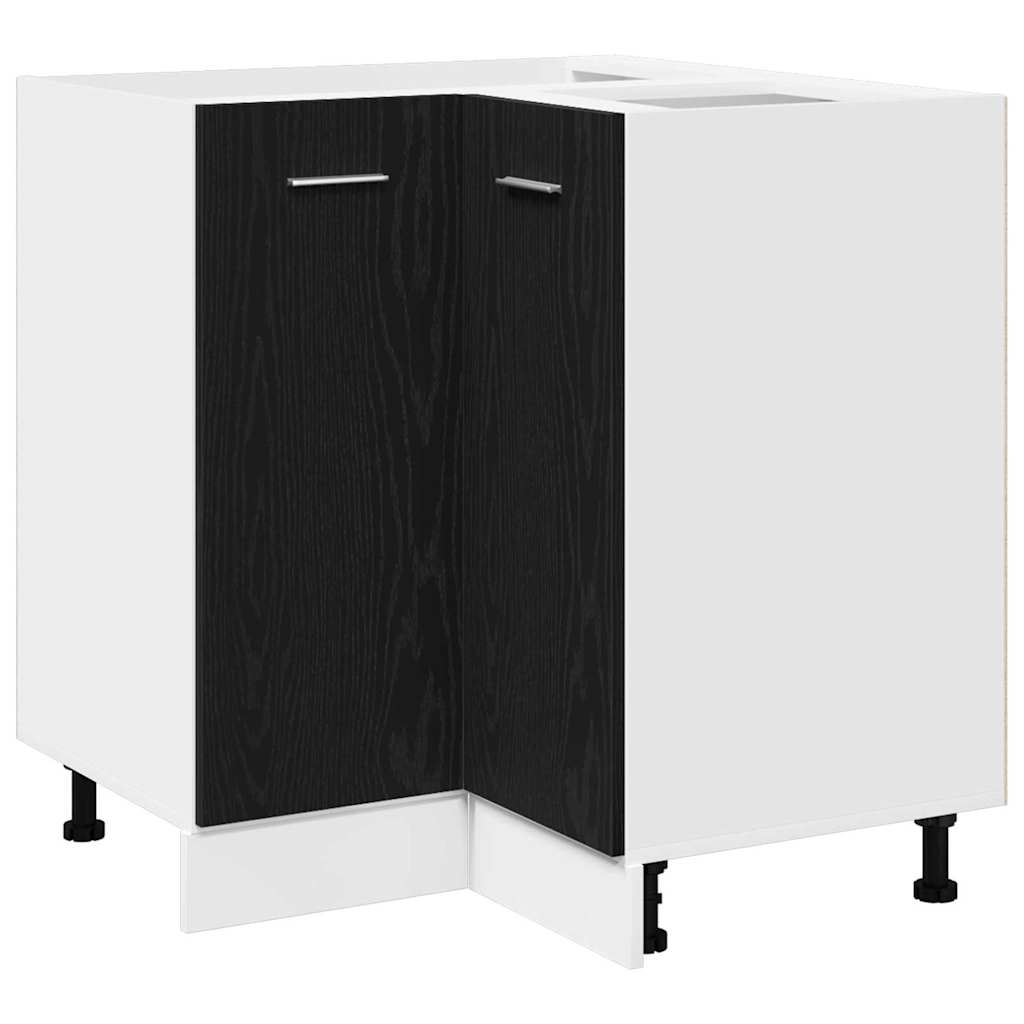 vidaXL Szafka wisząca z półką Czarny Dąb 75,5 x 75,5 x 80,5 cm