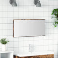 vidaXL Lustro Z lustrem Brązowy 80 x 37 cm Szkło i drewno inżynieryjne