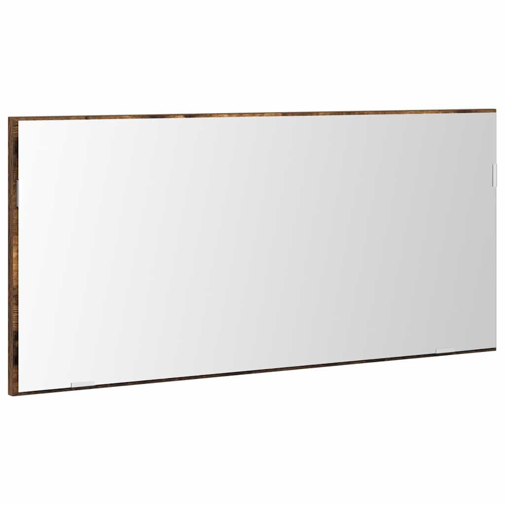 vidaXL Lustro Z lustrem Brązowy 80 x 37 cm Szkło i drewno inżynieryjne