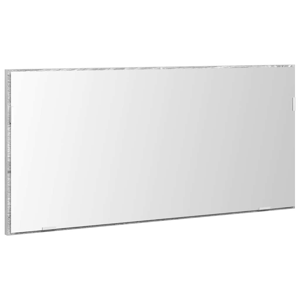 vidaXL Lustro Ze LED Lights Z lustrem Wysoki szary sonoma 80 x 37 cm