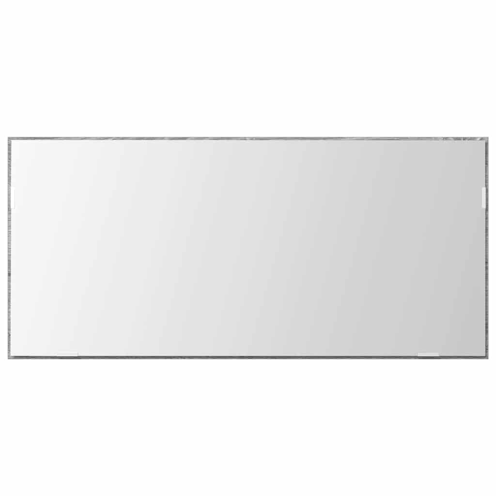 vidaXL Lustro Ze LED Lights Z lustrem Wysoki szary sonoma 80 x 37 cm