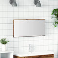 vidaXL Lustro Stare drewno 80 x 37 cm Szkło i drewno inżynieryjne