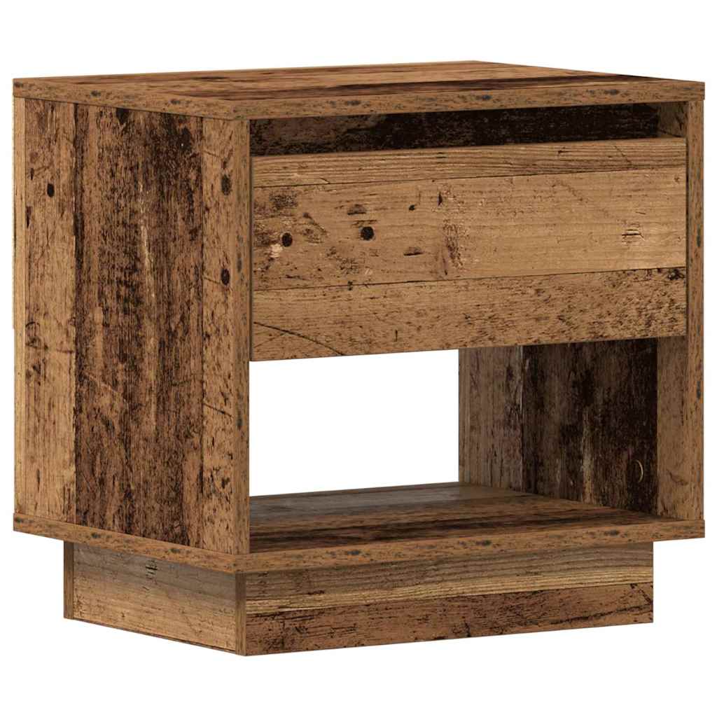 vidaXL Szafka Nocna z szufladą Stare drewno 45 x 34 x 44 cm