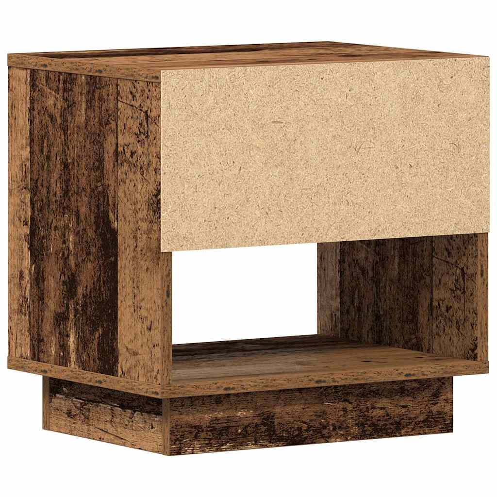 vidaXL Szafka Nocna z szufladą 2 pcs Stare drewno 45 x 34 x 44 cm