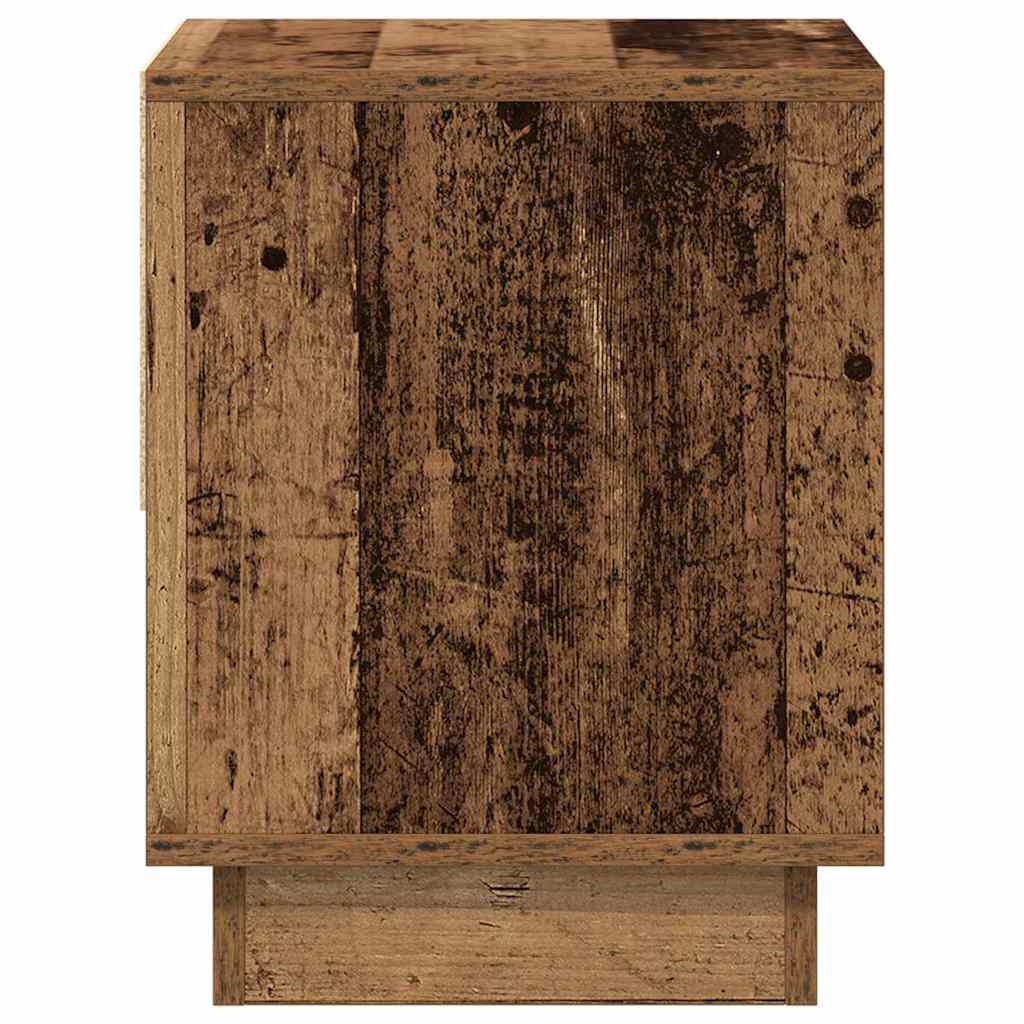 vidaXL Szafka Nocna z szufladą 2 pcs Stare drewno 45 x 34 x 44 cm