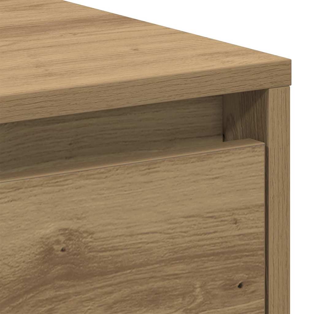 vidaXL Szafka Nocna z szufladą 2 pcs Dąb rzemieślniczy 45 x 34 x 44 cm
