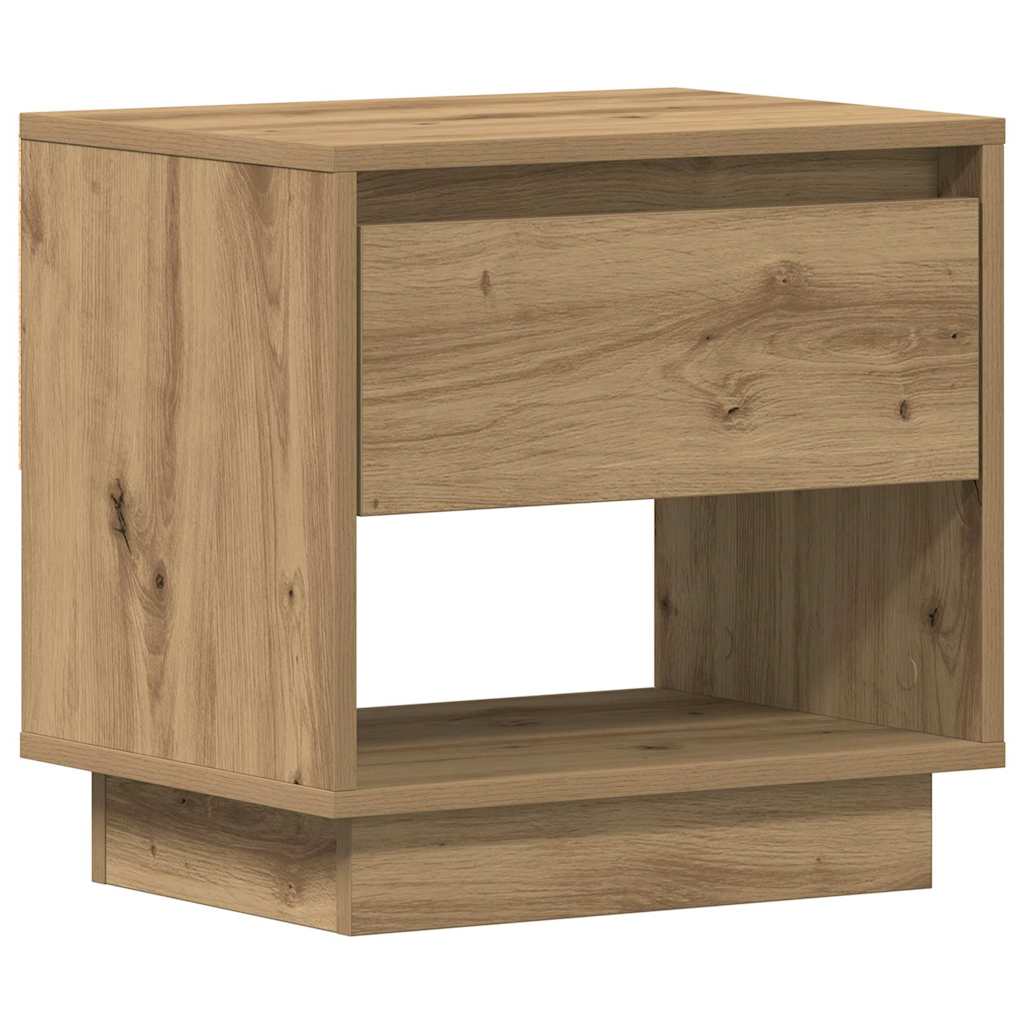 vidaXL Szafka Nocna z szufladą 2 pcs Dąb rzemieślniczy 45 x 34 x 44 cm