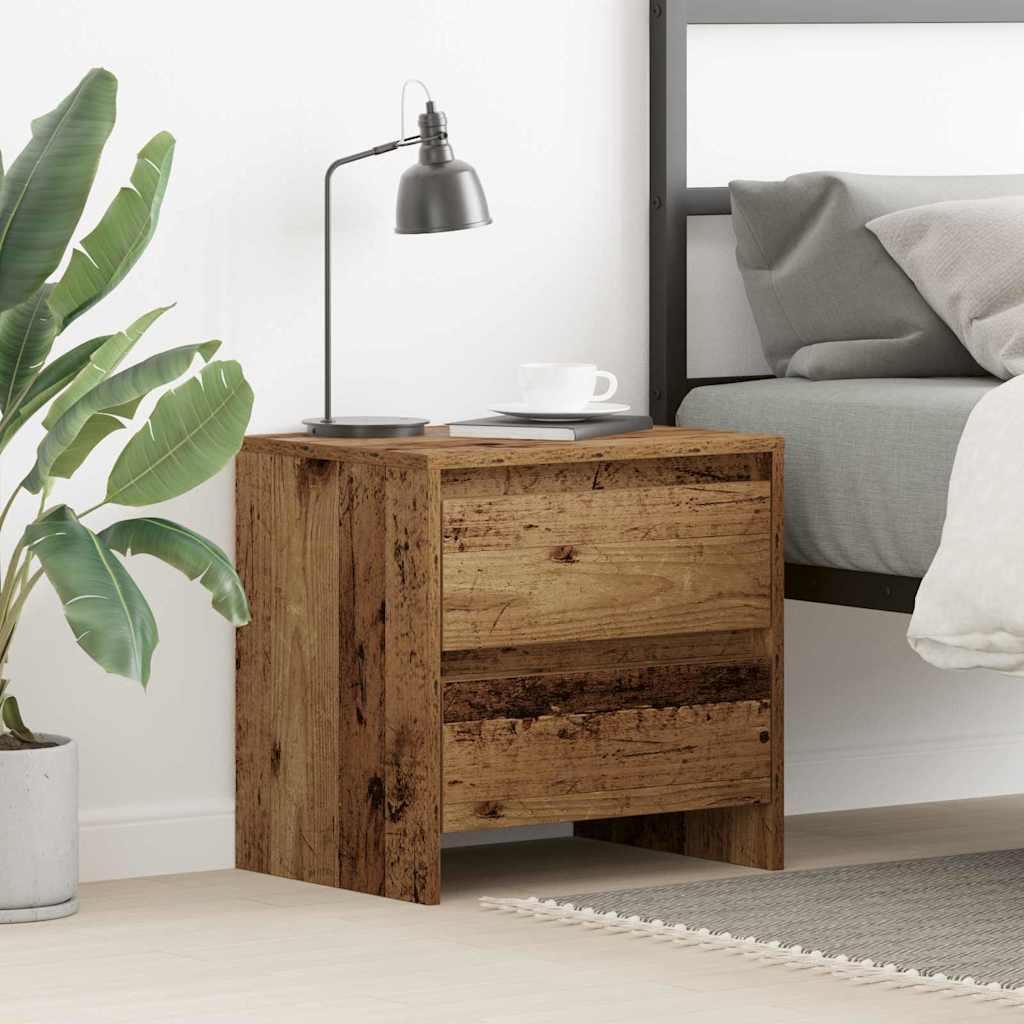 vidaXL Szafka Nocna z szufladą Stare drewno 45 x 34 x 44,5 cm