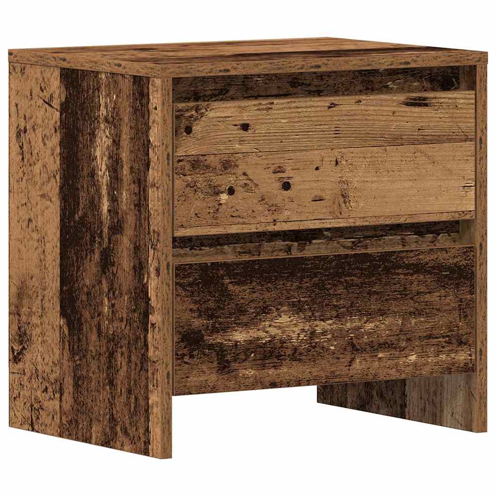 vidaXL Szafka Nocna z szufladą 2 pcs Stare drewno 45 x 34 x 44,5 cm