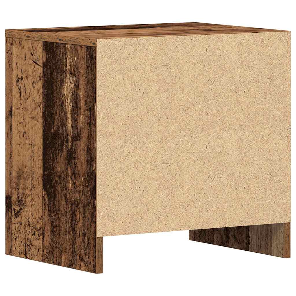 vidaXL Szafka Nocna z szufladą 2 pcs Stare drewno 45 x 34 x 44,5 cm
