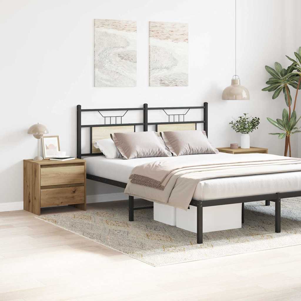 vidaXL Szafka Nocna 2 pcs Dąb rzemieślniczy 45 x 34 x 44,5 cm