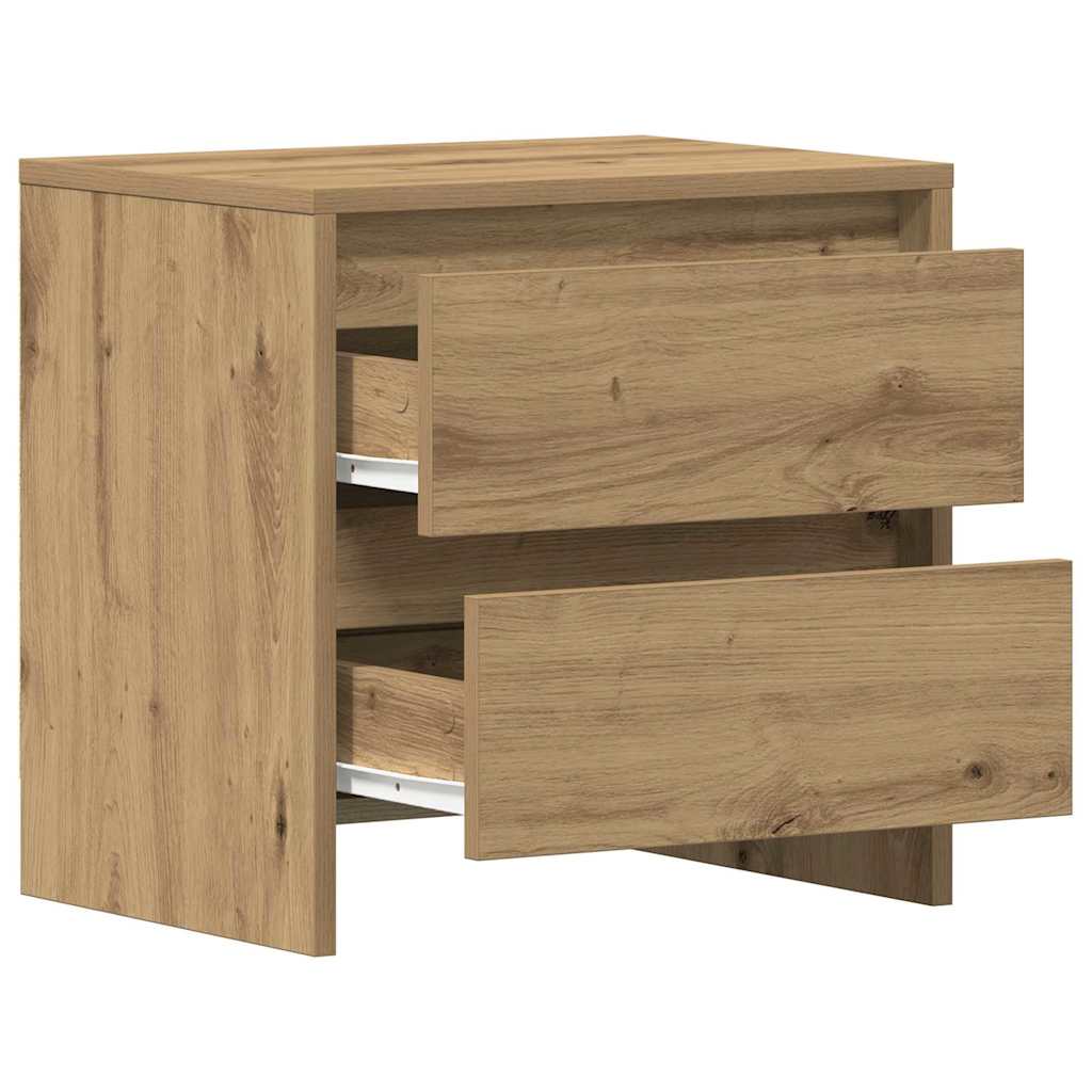 vidaXL Szafka Nocna 2 pcs Dąb rzemieślniczy 45 x 34 x 44,5 cm