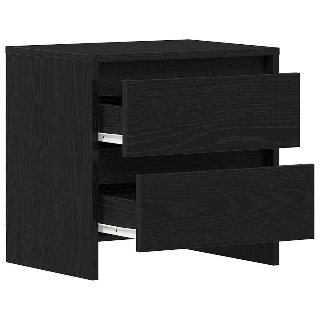 vidaXL Szafka Nocna z szufladą Czarny Dąb 45 x 34 x 44,5 cm