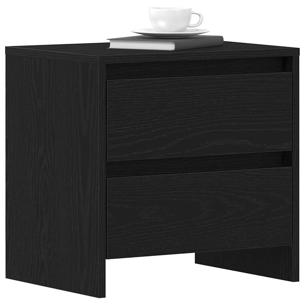 vidaXL Szafka Nocna z szufladą Czarny Dąb 45 x 34 x 44,5 cm