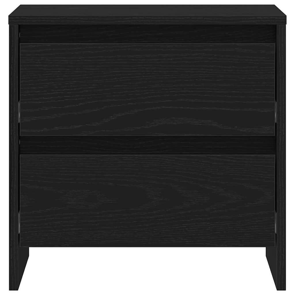 vidaXL Szafka Nocna z szufladą 2 pcs Czarny Dąb 45 x 34 x 44,5 cm