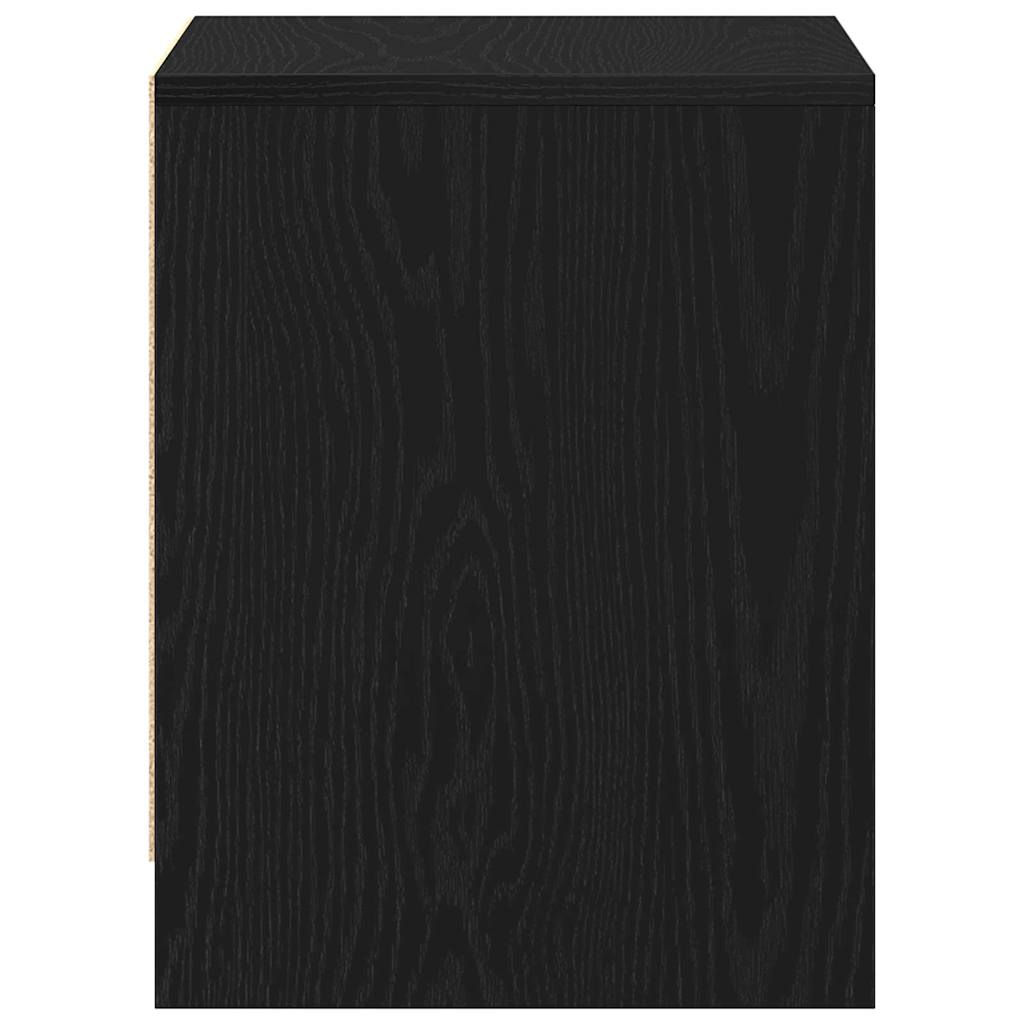 vidaXL Szafka Nocna z szufladą 2 pcs Czarny Dąb 45 x 34 x 44,5 cm