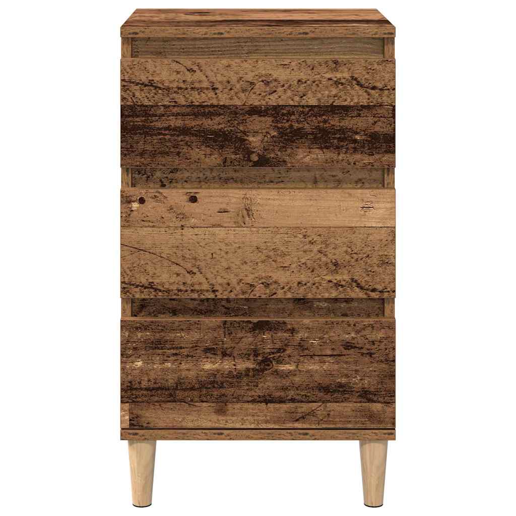 vidaXL Szafka Nocna z szufladą Stare drewno 40 x 35 x 70 cm