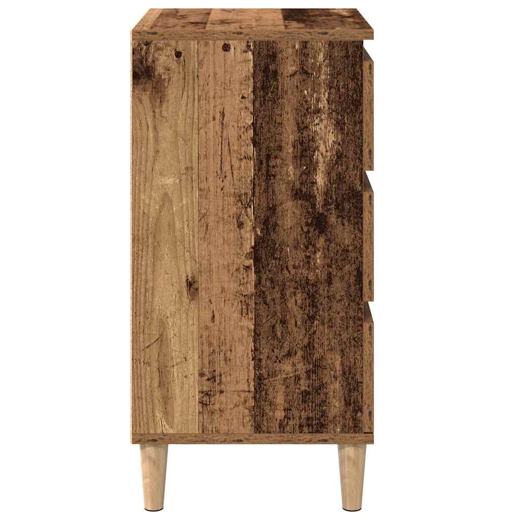 vidaXL Szafka Nocna z szufladą Stare drewno 40 x 35 x 70 cm
