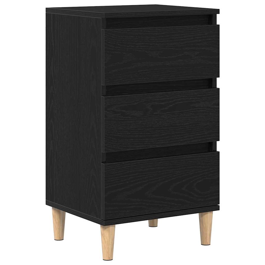 vidaXL Szafka Nocna Czarny Dąb 40 x 35 x 70 cm Materiał drewnopochodny