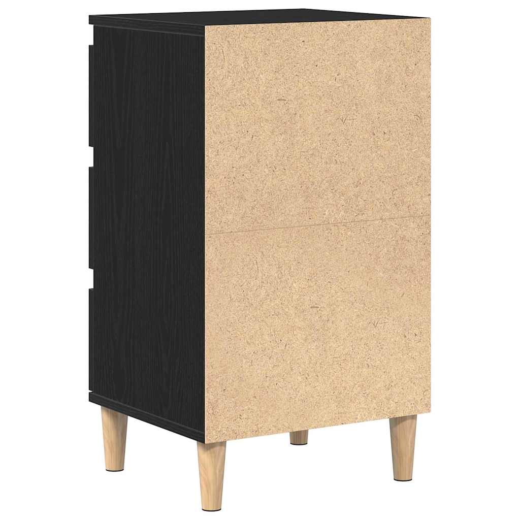 vidaXL Szafka Nocna Czarny Dąb 40 x 35 x 70 cm Materiał drewnopochodny
