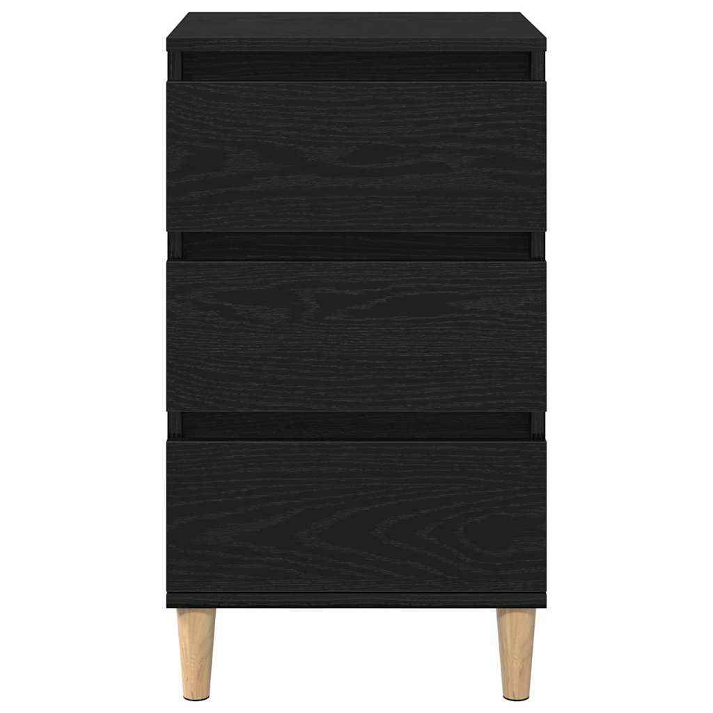 vidaXL Szafka Nocna Czarny Dąb 40 x 35 x 70 cm Materiał drewnopochodny