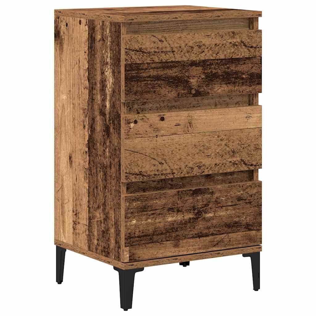 vidaXL Szafka Nocna z szufladą Stare drewno 45 x 35 x 44 cm