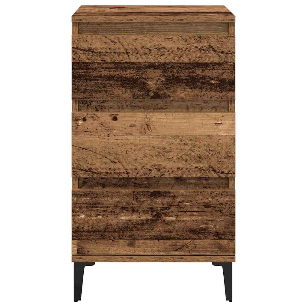 vidaXL Szafka Nocna z szufladą Stare drewno 45 x 35 x 44 cm