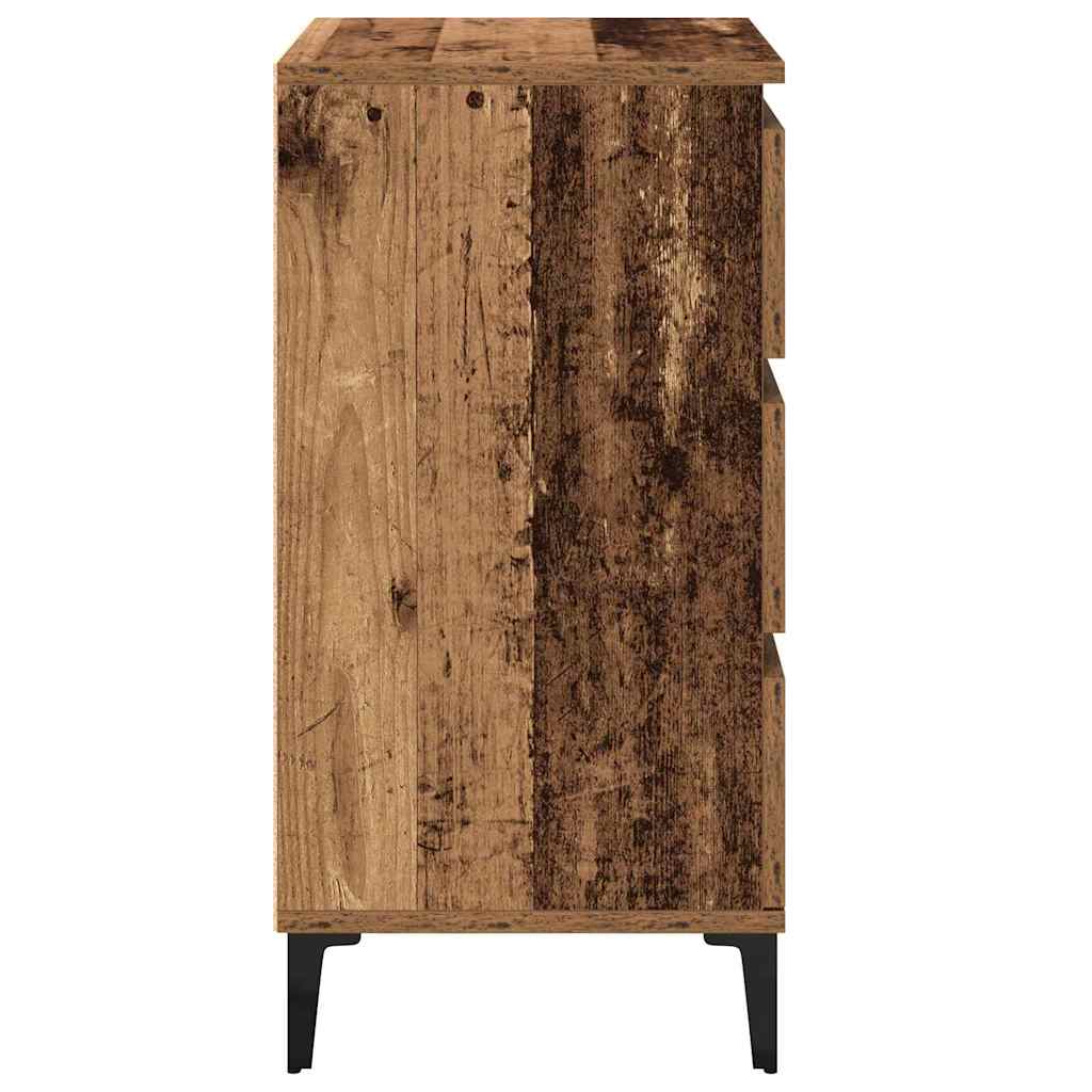 vidaXL Szafka Nocna z szufladą Stare drewno 45 x 35 x 44 cm