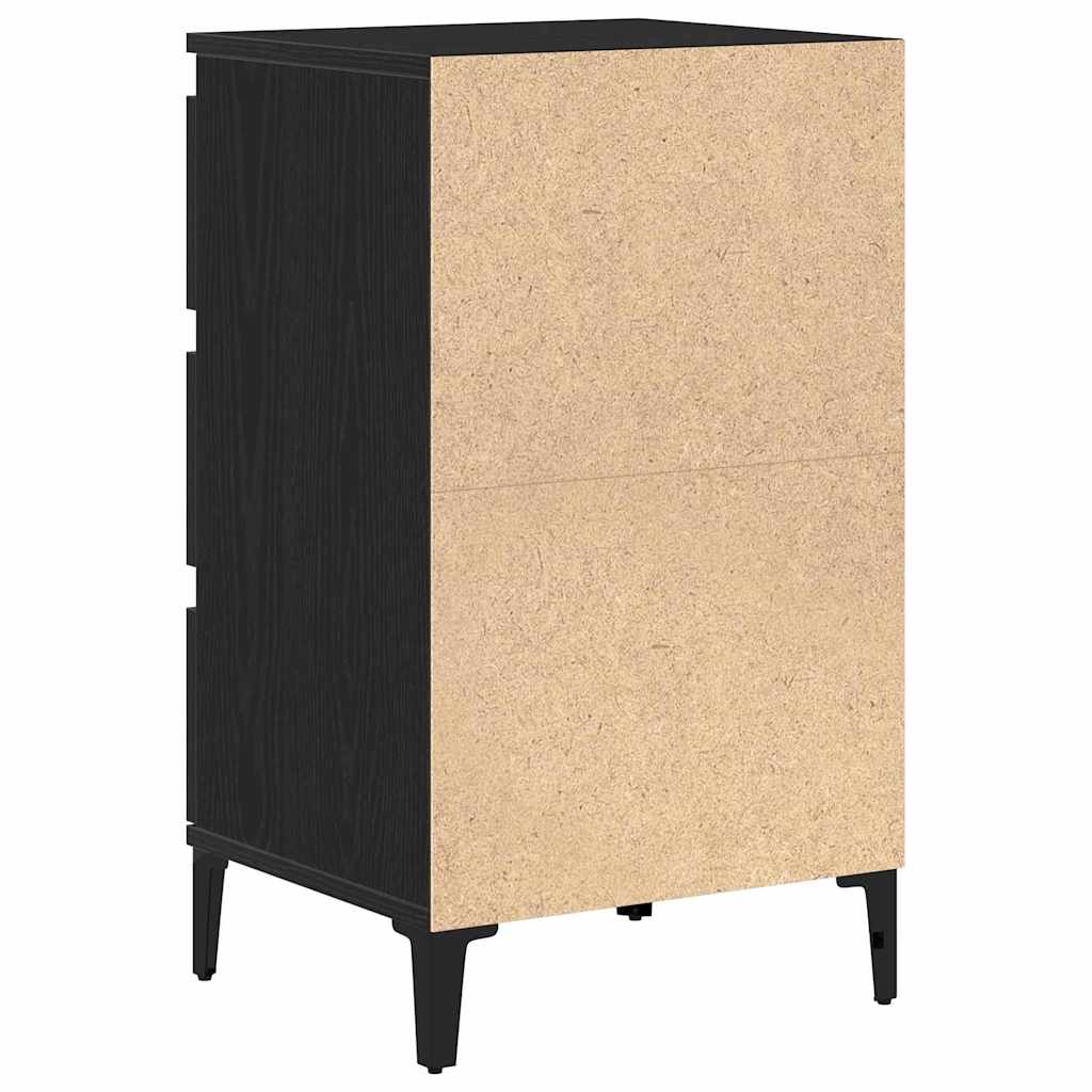 vidaXL Szafka Nocna Czarny Dąb 45 x 35 x 44 cm Materiał drewnopochodny