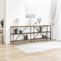 vidaXL Konsola Stare drewno 200 x 30 x 75 cm Materiał drewnopochodny