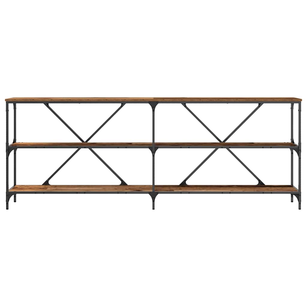 vidaXL Konsola Stare drewno 200 x 30 x 75 cm Materiał drewnopochodny