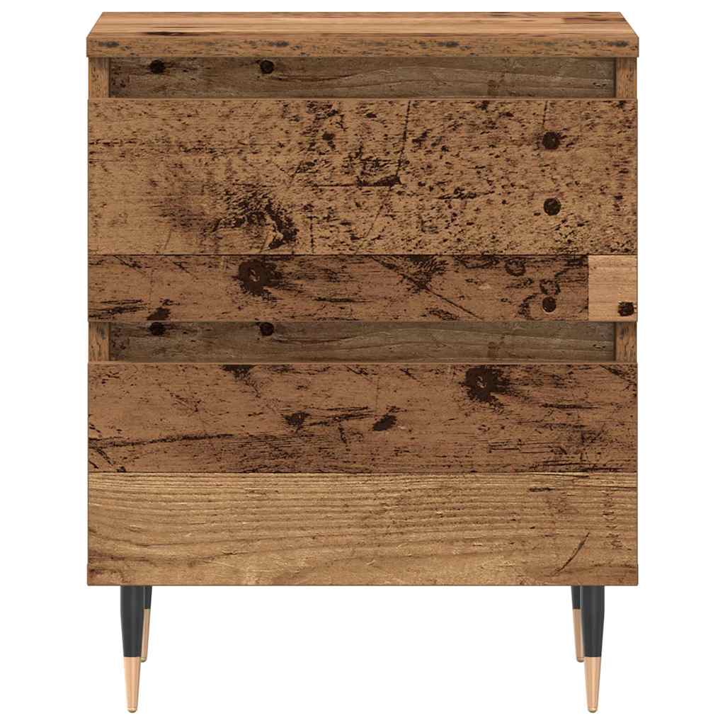 vidaXL Szafka Nocna z szufladą Stare drewno 40 x 35 x 50 cm
