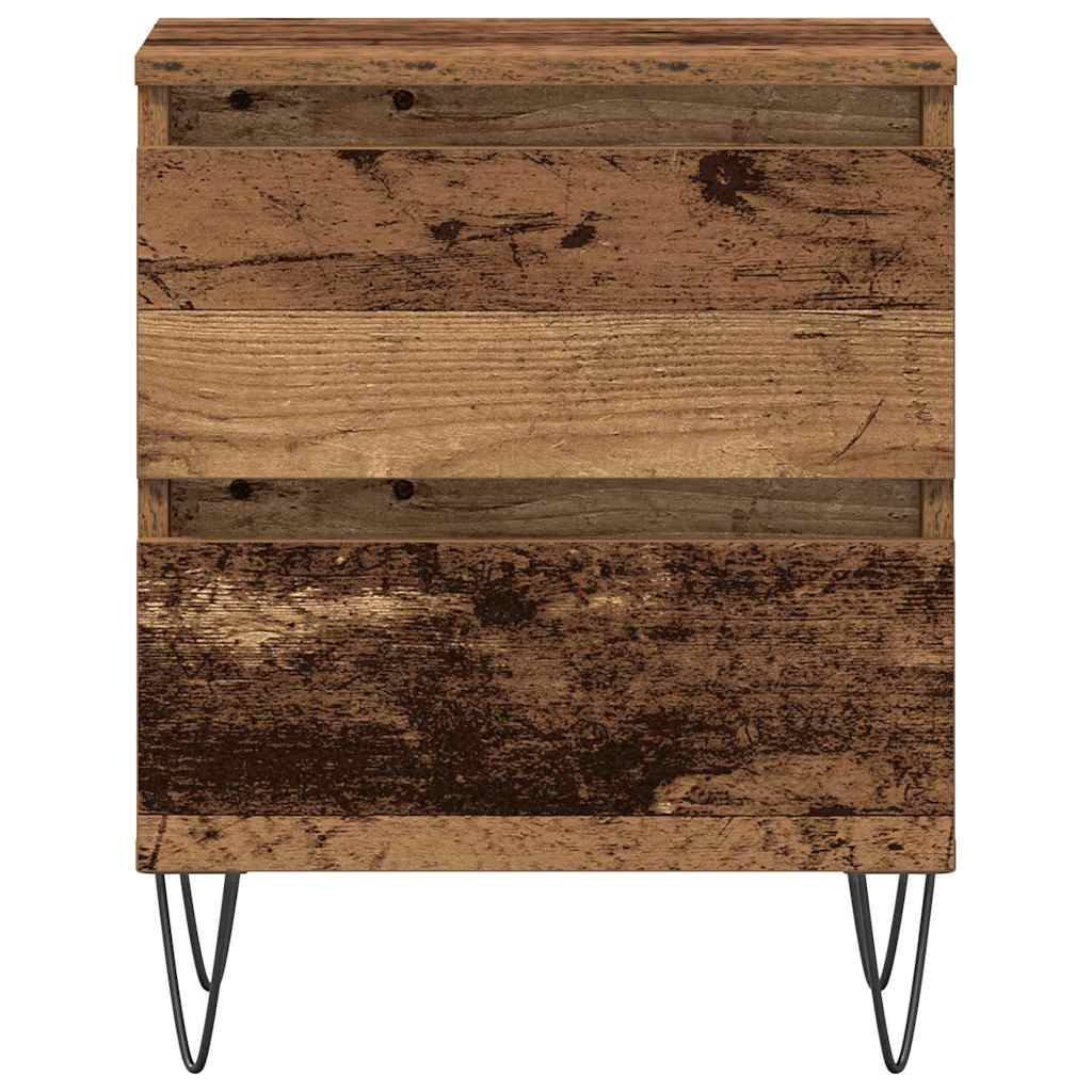 vidaXL Szafka Nocna z szufladą Stare drewno 40 x 35 x 50 cm