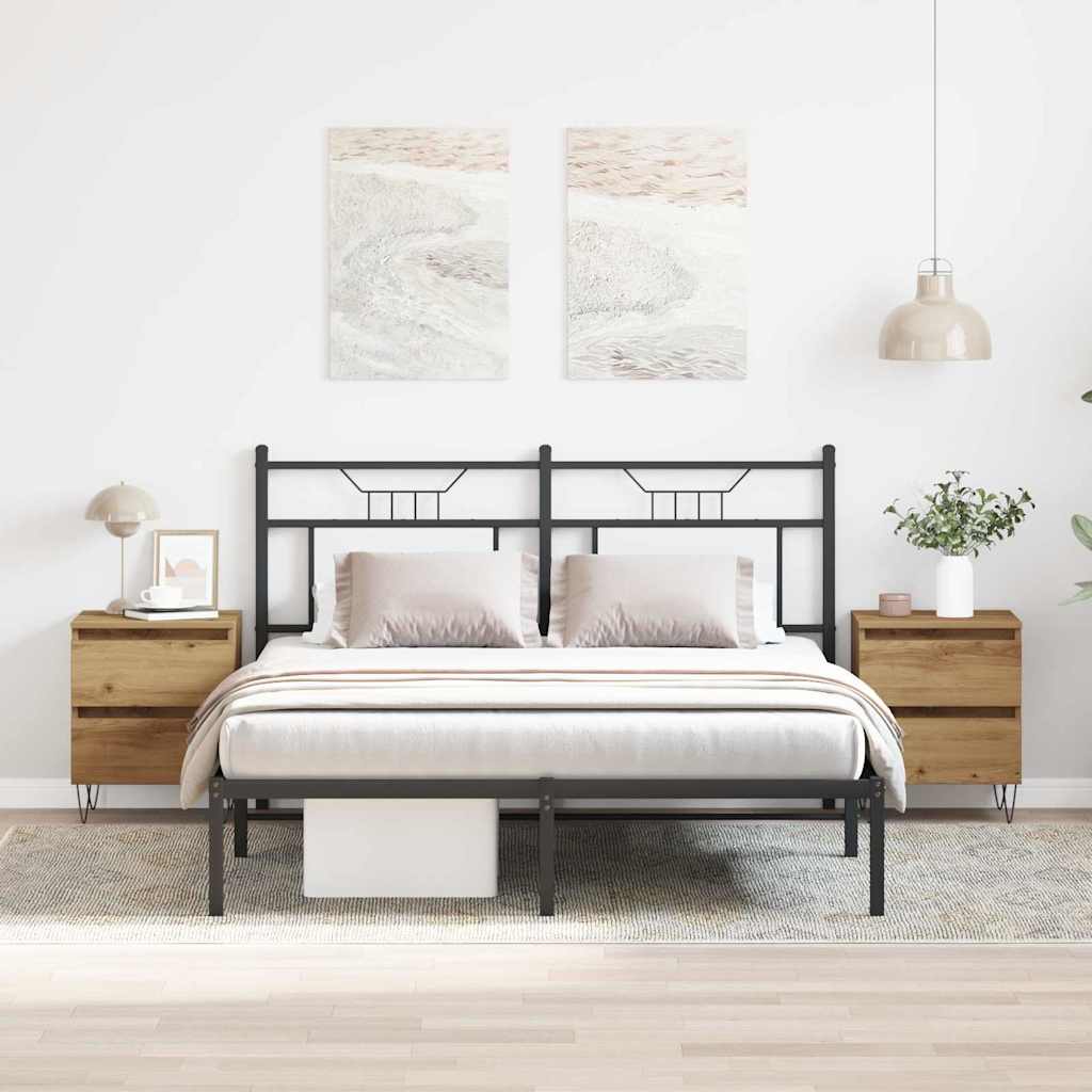 vidaXL Szafka Nocna z szufladą 2 pcs dąb artisan 40 x 35 x 50 cm