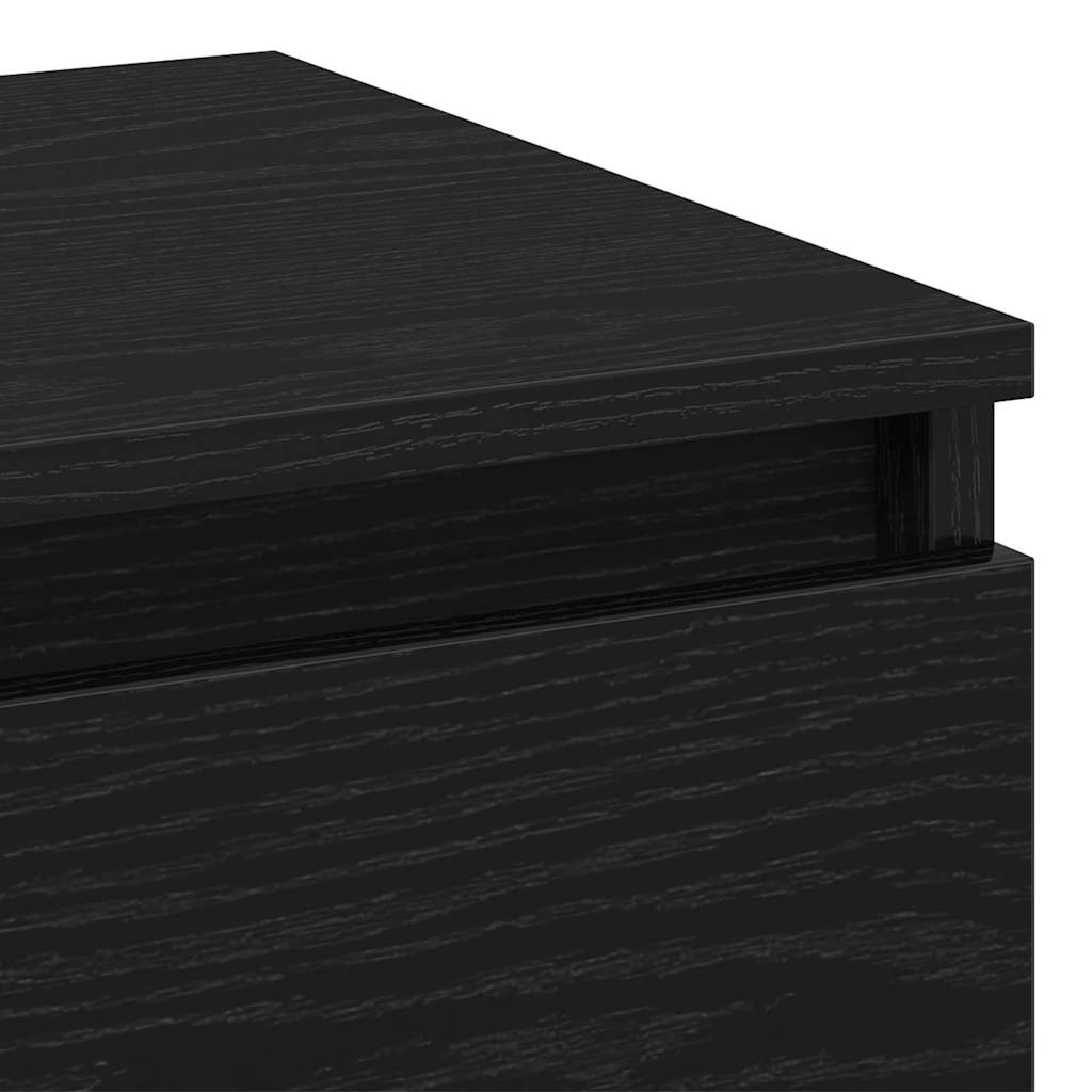 vidaXL Szafka Nocna z szufladą 2 pcs Czarny dąb 40 x 35 x 50 cm