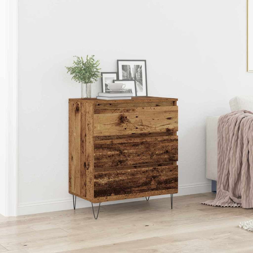 vidaXL Bufet Stare drewno 60 x 35 x 70 cm Materiał drewnopochodny