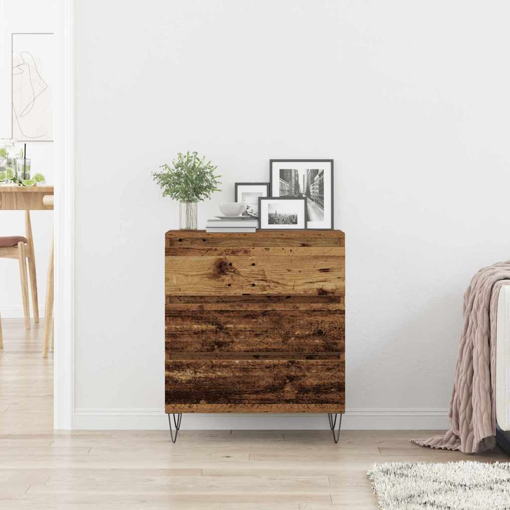vidaXL Bufet Stare drewno 60 x 35 x 70 cm Materiał drewnopochodny