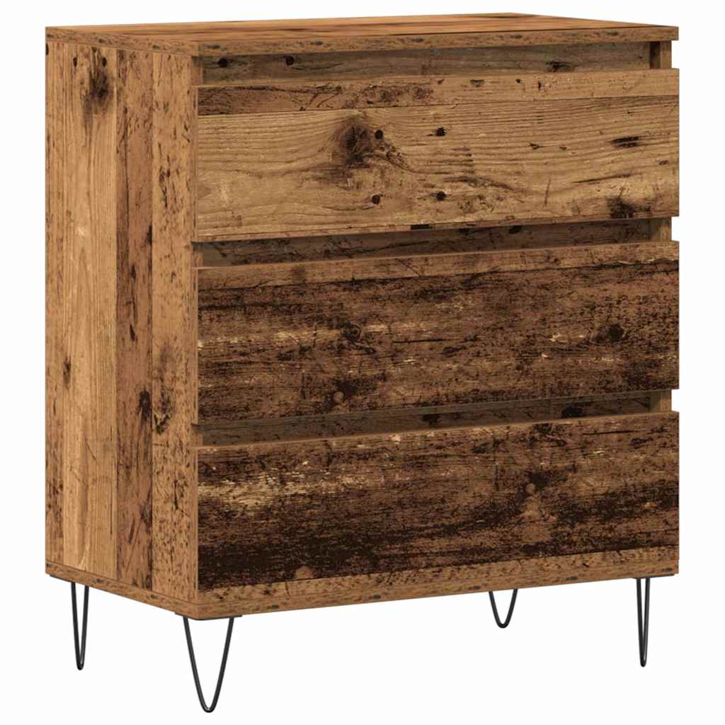 vidaXL Bufet Stare drewno 60 x 35 x 70 cm Materiał drewnopochodny